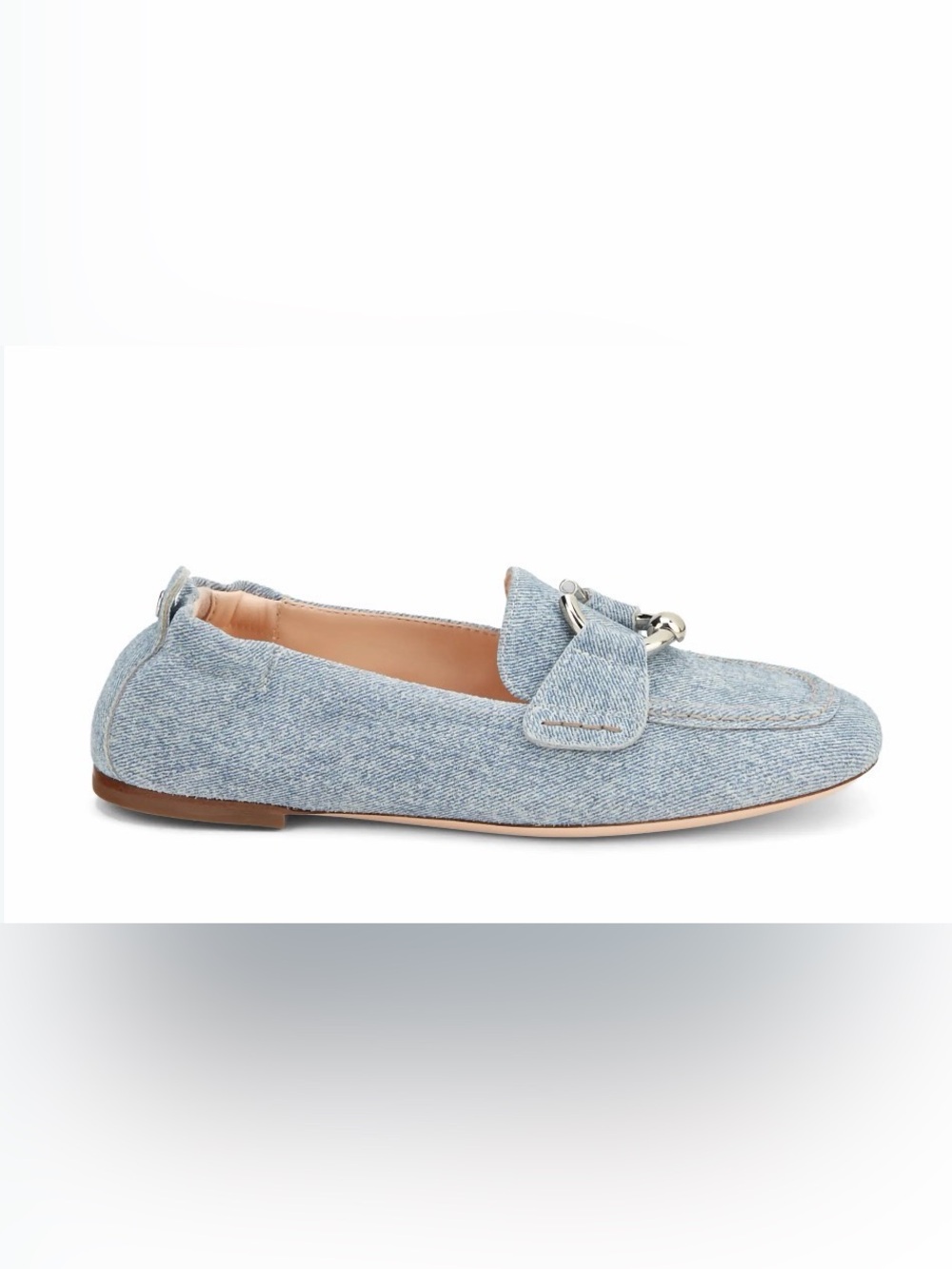 AGL Sheryl Denim Bit Loafers Light Wash Blue Size 42 Italy